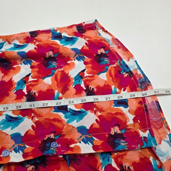 Thomas Sterling Floral Multicolor Vibrant Shirt Men Large - Picture 10 of 10